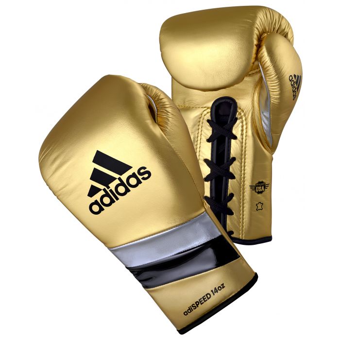 Adidas Adispeed Lace Boxing Gloves Metallic