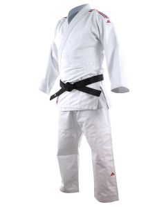 adidas Contest Judo Uniform - White GB Stripes 650g