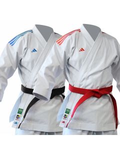 ADIDAS WKF KARATE UNIFORM - JAPANESE CUT - 14OZ - COLOURED